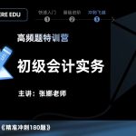 2025年/初级会计师/实务/斯尔教育/高频题特训营/张娜