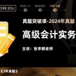2025年/高级会计师/斯尔教育/真题突破/张亭娜